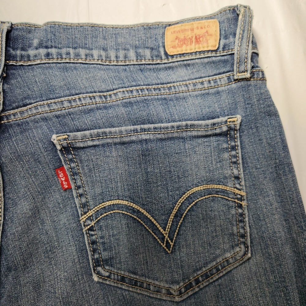Levi's 524 Too Superlow‎ Womens Size 13M Blue Denim Jeans - Picture 5 of 9